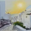 Puesta de sol en Oía (Santorini)